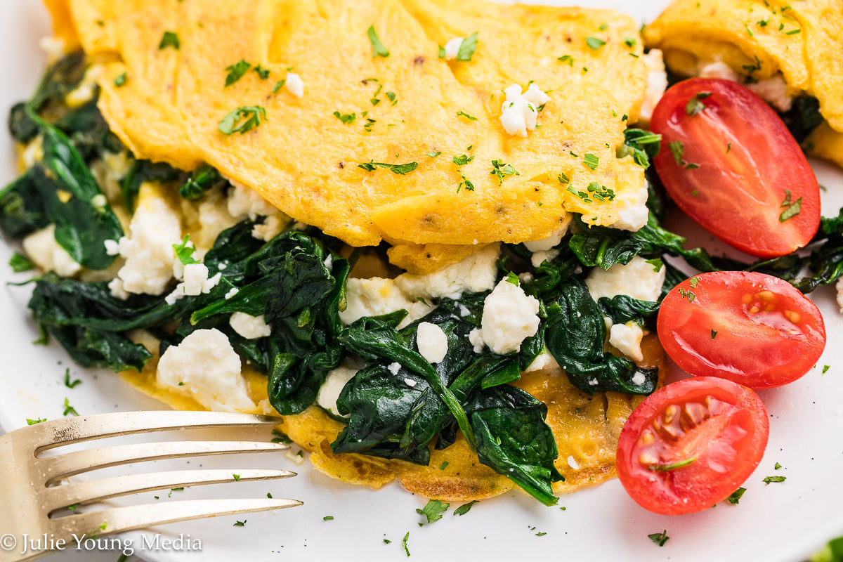 Spinach Feta Omelette