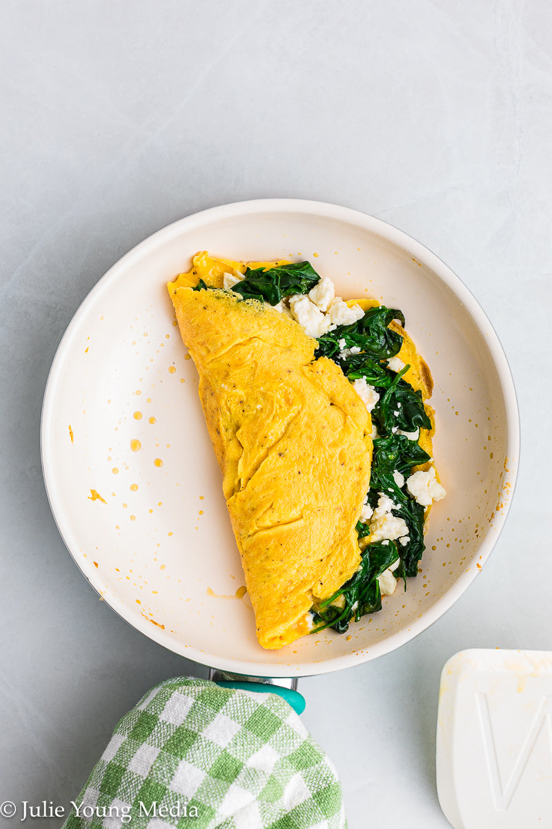 Spinach Feta Omelette