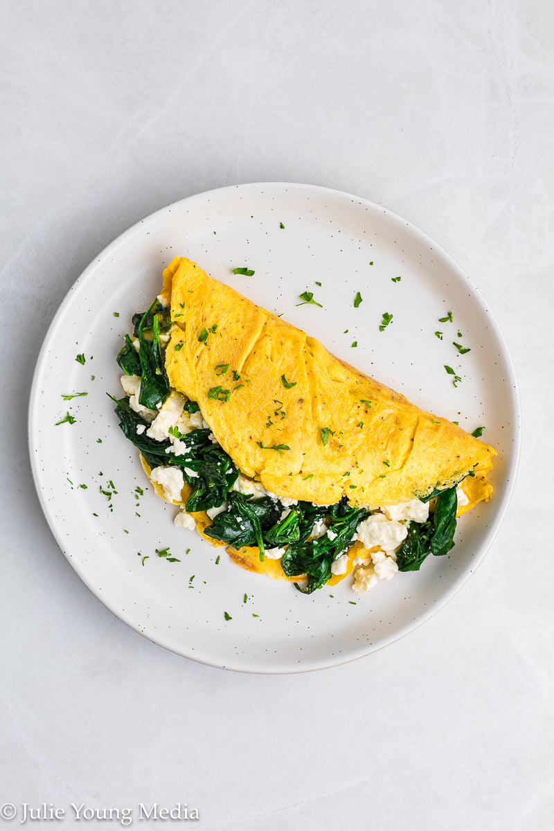 Spinach Feta Omelette