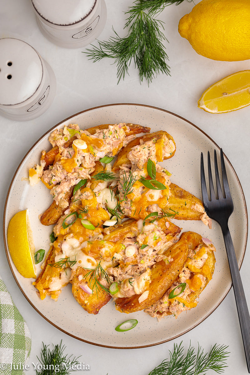 Tuna Melt Potato Wedges