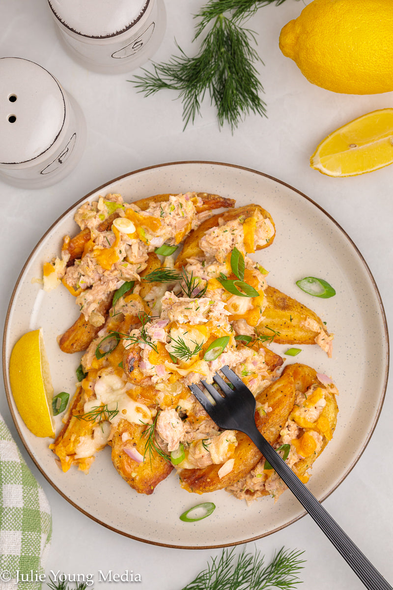 Tuna Melt Potato Wedges