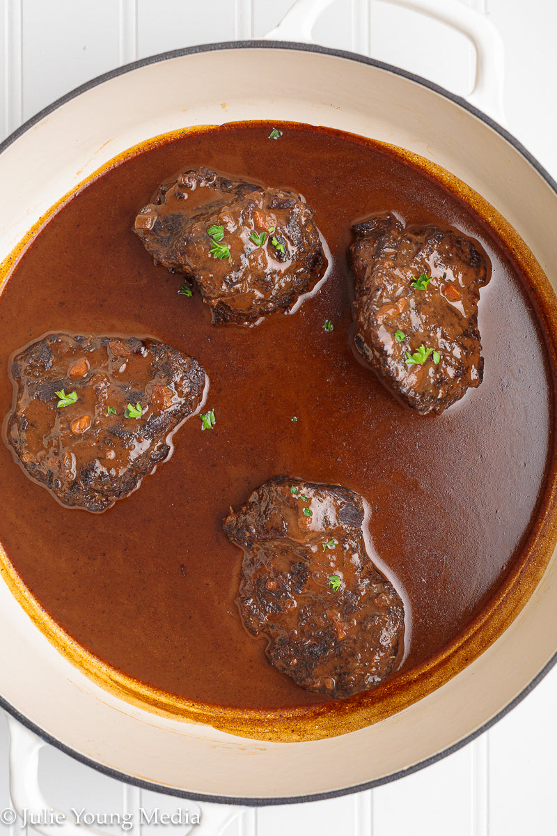 Wine Braised Beef Cheeks