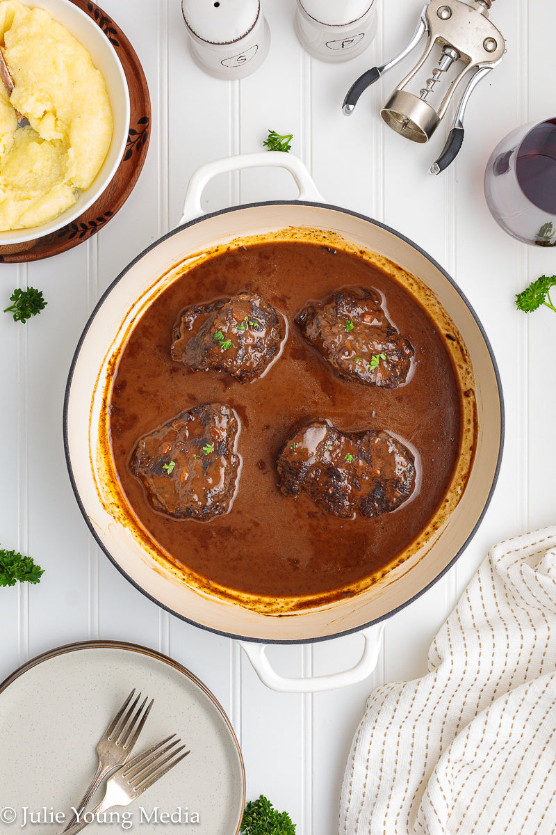 Wine Braised Beef Cheeks