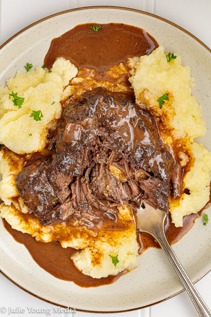 Wine Braised Beef Cheeks