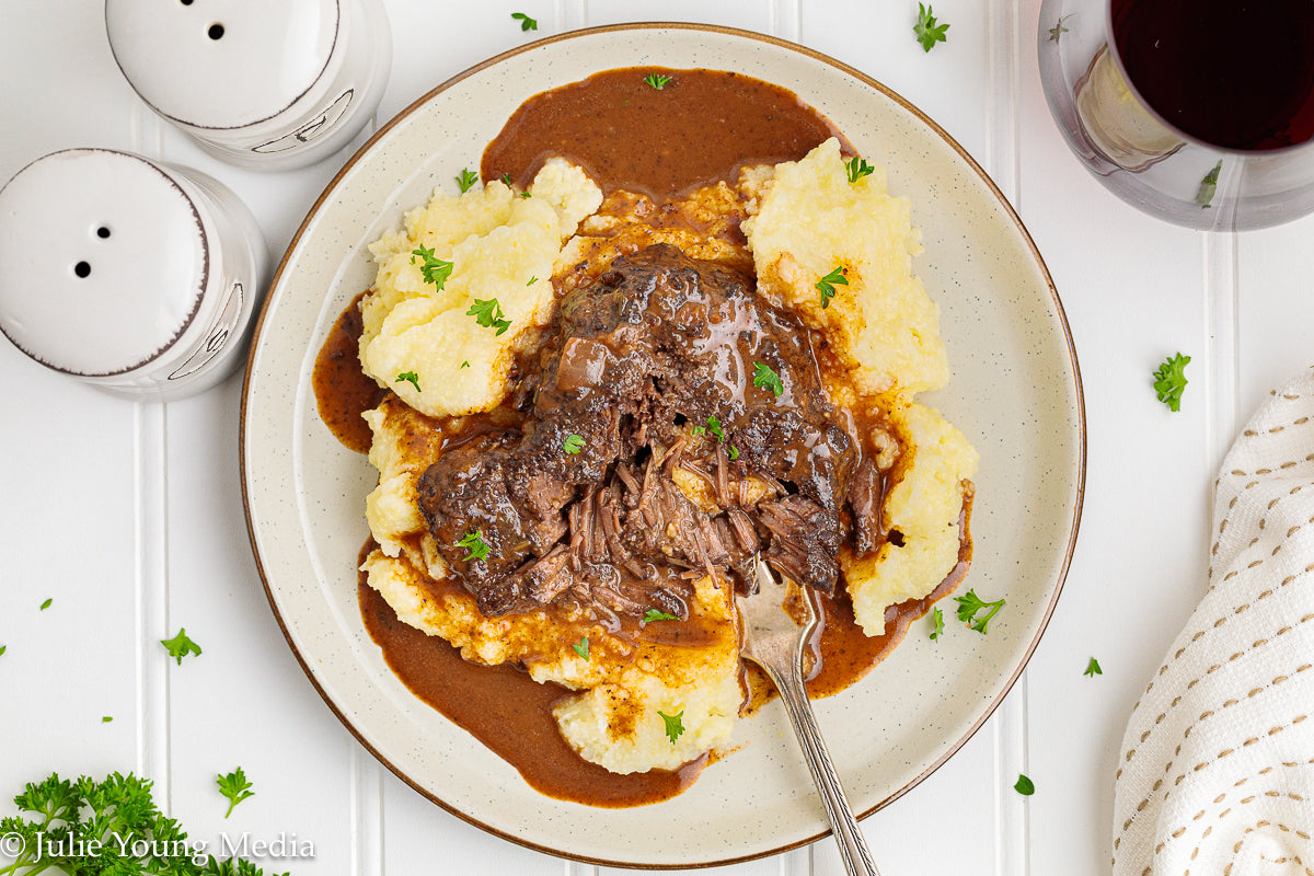 Wine Braised Beef Cheeks