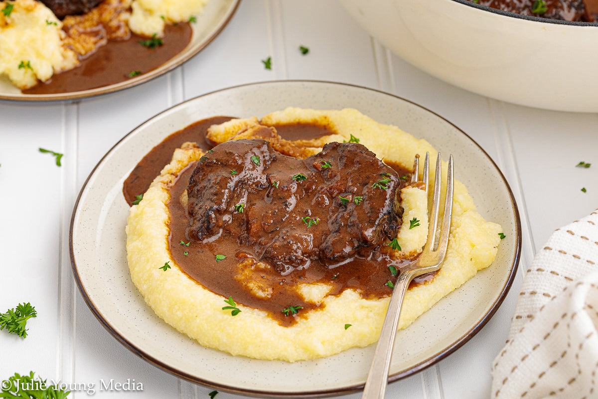 Wine Braised Beef Cheeks