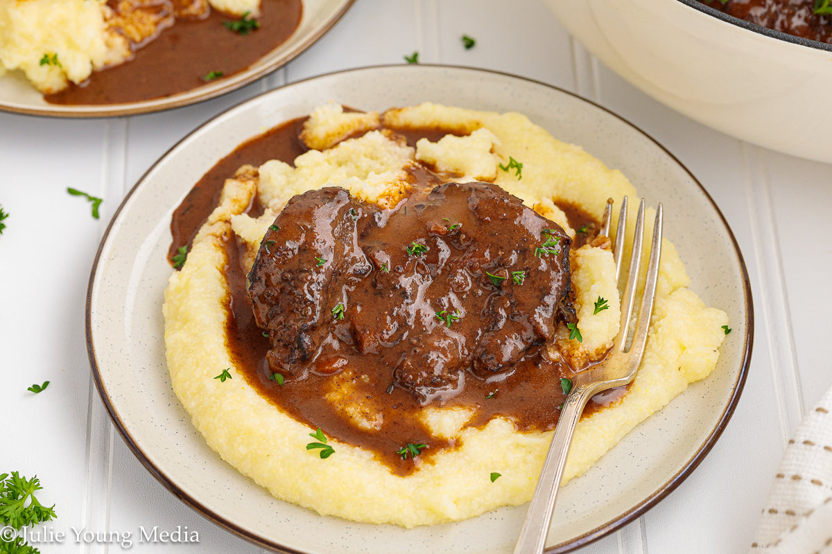 Wine Braised Beef Cheeks