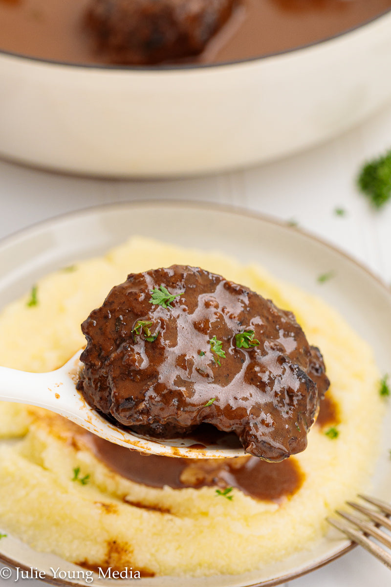 Wine Braised Beef Cheeks