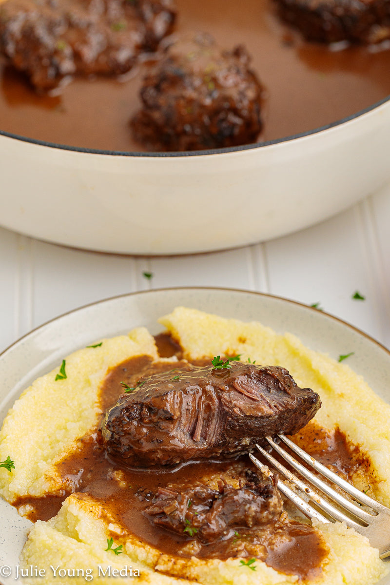 Wine Braised Beef Cheeks